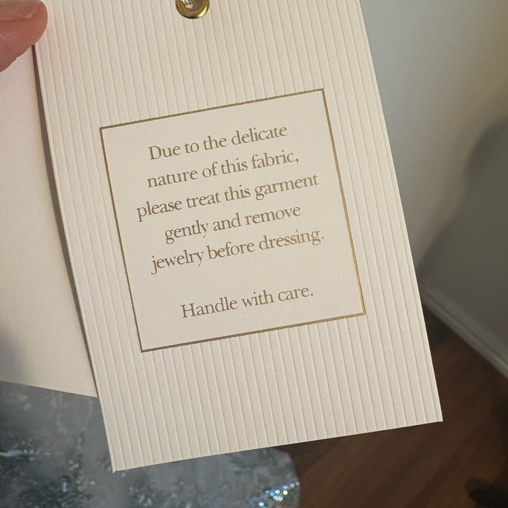 Mac Duggal Bell Sleeve Floral Embellished Gown – Seafoam – Size 12 – NWT - Picture 10 of 16